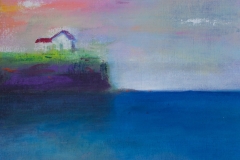 Hus vid vatten  22x30cm 600 Skr plus frakt